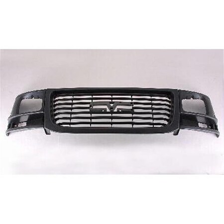 Sherman Parts Grille with Sealed Beam Headlamp for 2003-2017 GMC Savana, Black SHE932A-99-3